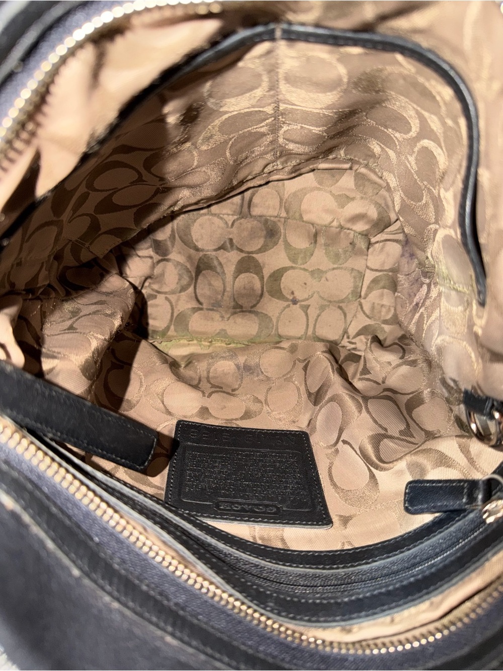 Coach Black Leather Bucket Bag Adjustable Strap Shoulder Hobo- Style 9186 - Picture 3 of 16
